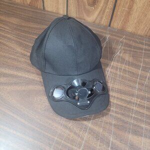 Solar Power Fan Hat Black Adjustable NEW